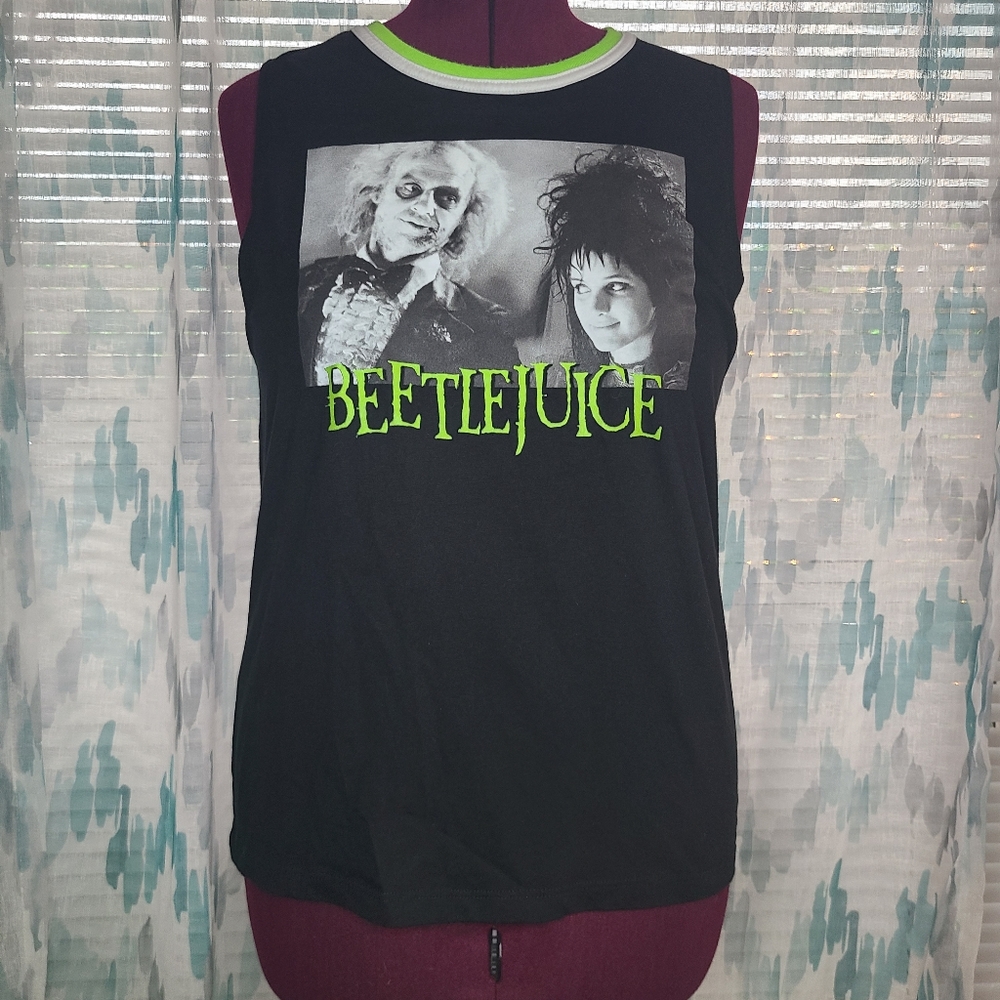 Hot Topic Beetlejuice Tank Top Large